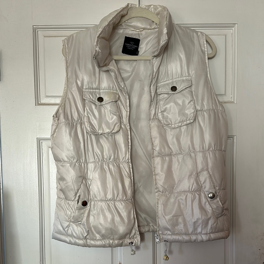 White Puffer Vest